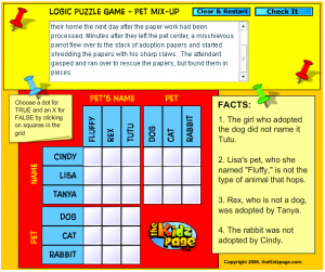 Logic puzzles outlet online