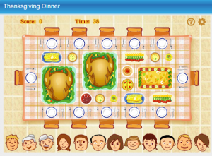 Thanksgiving Dinner Game for Kids