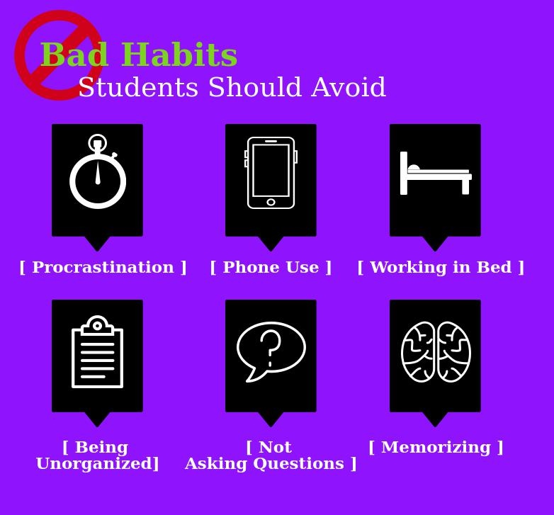 6 Bad Habits Students Should Avoid at All Costs