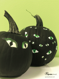 educational fall crafts Pumpkin Creatures Eyes