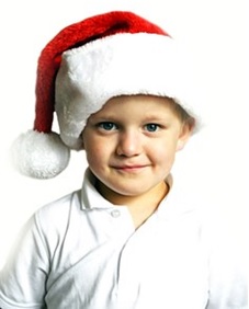 The Twelve Jokes of Christmas: Funny Things Students Say kid in santa hat