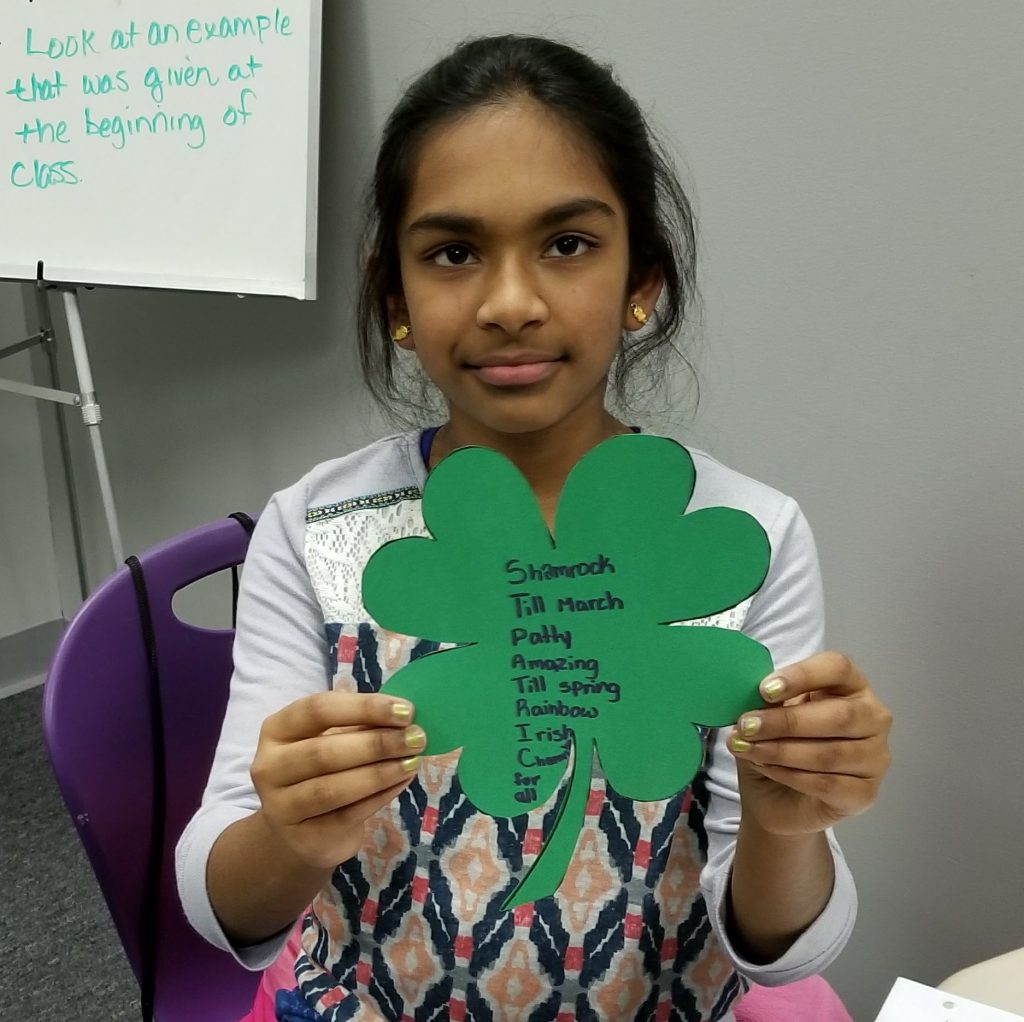 St. Patrick's Day Acrostic Project